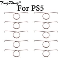 TingDong 10Pcs/Set PS5 L2 R2 Trigger Button Spring Metal Replacement R2 L2 Trigger Buttons Component for PS5 Controller Parts
