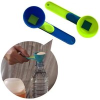 Durable PP Material Mess-Free Protein Powder Scoop - Sliding Funnel for Milk & Supplements, Kitchen Gadget for All Occasions