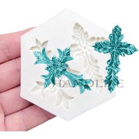 Cross Easter Silicone Sugarcraft Mold Resin Tools Cupcake Baking Mould Fondant Cake Decorating Tools