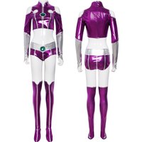 TTeen TTitan Starfire Cosplay Costume Sexy Spandex ZZZentai Suit Purple Women Halloween Cosplay Costume Sexy Purple Bodysuit