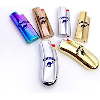 Color Plating J5 Lighter Case Metal Armor J5 Bic Lighters Case Ice Mirror Body Protection J5 6mm Lighter Cover Shell For Bic J5