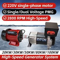 100KW AC Permanent Magnet Generator High Speed 2800RPM 80KW 50KW Dual Voltage 220V 380V New Energy AC Generator 20KW 30KW