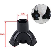 22mm Walking Stick Rubber Tip Three-Legged Rubber Cane Replacement Tip Accessory