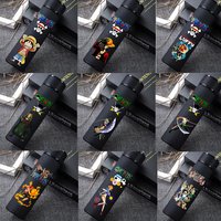 One Piece 304 Stainless Steel Thermos Cup Pattern Luffy Roronoa Zoro Action Figure High Capacity 500ML Drinking Water Bottle