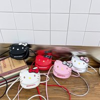 Adorable Hello Kitty-Shaped Mini Crossbody Bag Toddler Girls Tiny Shoulder Purse, Cute Lipstick & Coin Holder for Kids