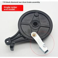 Electric scooter Black King 110 rear drum brakes, universal brake rear assembly for electric vehicles, wear-resistant brake pads