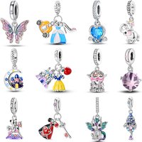 100% 925 Silver Princess Dress Castle Witch Prince Dream Series Charms Beads Fit 3mm Original Bracelets DIY Fine Jewelry Making