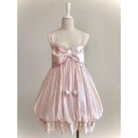 Sweet Summer New Shawl Bow Lace Short Sleeve Suspender Dress Two-piece Set Vintage Pink Polka Dot Flower Bud Kawaii Dresses New