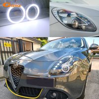 For Alfa Romeo Giulietta 940 2010 2011 2012 2013 2014 - 2020 Excellent Day Light Ultra Bright COB Led Angel Eyes Halo Rings