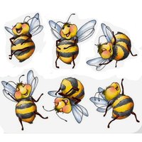Bees Transparent Silicone Rubber Stamp and Metal Die Sheet Cling Scrapbooking DIY Cute Pattern Photo Album