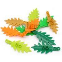 30pcs Moc Building Blocks Bricks Plant Tree Palm Leaf Small 8x3 6148 DIY Compatible with Garden Beach Forest Toys Accessories