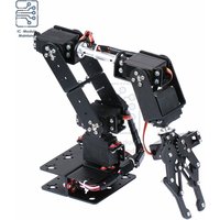6 DOF Robotic Arm Multi-Degree of Freedom Robot Servo Gripper for Creative Education Kit