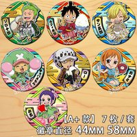 One Piece Anime Cosplay Badge Luffy Zoro Chopper Roronoa Zoro Trafalgar Law Straw Hat Pirates Pendant Brooch Pin High Quality