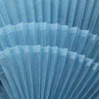 Tissu Organza plissé au mètre, tissu de créateur à mailles rigides pour la couture de robes, matériel de fond de décoration en forme de bricolage