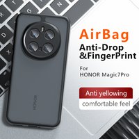 For Honor Magic 7 Pro,7 Case Shockproof Frosted Skin Feel Matte PC+TPU Anti-fingerprint Transparent Cover For Magic7