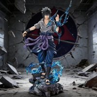 Bandai HOT S 23cm Naruto Anime Figure Uzumaki Naruto Uchiha Sasuke Action Model Pvc Statue Desktop Ornament Collection Toys Gift