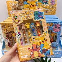 Kawaii Pokémon Ballpoint Pen Cute Cartoon Smooth Writing Pen Portable Lightweight Ball Pen Student School Office Stationery Gift