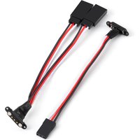 AXSPEED Magnetic Snap-on JR Extension Cable 1 to 1 / 1 to 2 for Universal RC Model Car