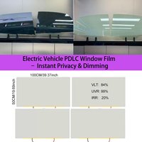PDLC Smart Privacy Film for Electric Vehicle Windows, Electric Switchable Privacy Glass Tint, Instant Dimming Smart Window Film
