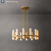 American Vintage Brass Black Chrome E14 LED 2026 Chandelier Lighting Hanging Lamps Suspension Luminaire Lampen For Living Room