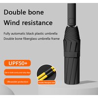 Folding Umbrella Sunscreen Uv Protection Black Glue Automatic Rain Dual Purpose Sunshade Umbrella Fully Automatic 8k Double Bone