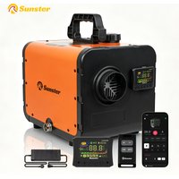 Chauffage d'appoint diesel 8KW 12V 24V avec contrôle via application WiFi et mode haute altitude 5500m, chauffage de stationnement tout-en-un avec télécommande LCD pour camping-car, camion et voiture