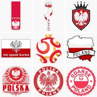 Poland Polish Flag Map White Eagle Sticker Vinyl Laptop Accessories Wall Truck Bicycle Van Helmet Racing Motorcycles Decals