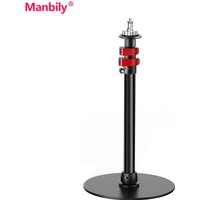 Manbily YP-200 28mm Tube Aluminum Round Base Monopod Projector Floor Stand Studio Light Stand Max.Load 10kg