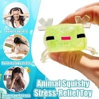 Cute Axolotl Squeeze Toy Cartoon Lie Down Axolotl Relax Antistress Squishy Stress Relief Slow Rebound Stretch Toy For Adult Gift