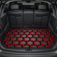 1pc Hexagon Red Printed Trunk Mat, Outdoor Placemats, Size, Trunk Cargo Protection Mat | Trunk Floor Mat For Cars, Trucks, S
