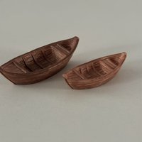 2 Mini Boats - Realistic Floating Model Boat Set, with Boat Body Design, Suitable for Bathtubs, Swimming Pools, and Aquariums