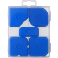 5PCS Hard Caulking Tool Kit, Reusable Silicone Sealant Remover Scraper, Grout Finishing Tool for Bathroom Kitchen Window