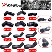 Straight 45 Degree 90 Degree Aluminum AN4 6 8 10 12 16 Forged Type Swivel Hose End Fitting Adapter Oil Cooler Fuel Line