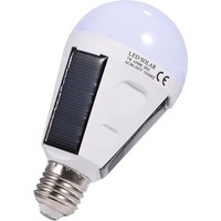 Solar LED Light Bulb with Solar Panel Portable Emergency Camping Lamp Waterproof Outdoor Hiking Light Cold White