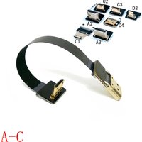 FPV HDMI Type A Male Up Down At 90 Degree Angle To MINI HDMI Compatible FPC Flat Cable For Multicopter Camera Aerial Photography