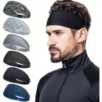 1/3PCS Sports Headbands For Men Woman Gym Yoga Sweat Hair Bands Soft Elastic Hairbands Stretch Outdoor Sport Sweatbands