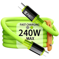 240W Cable USB Type C PD Super Fast Charging Phone Charger Data Cord For iPhone Samsung Xiaomi USB C to C Quick Charge Wire
