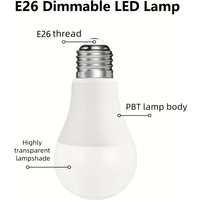 10pcs LED Bulb Lamps E26 Base AC100-130V Light Bulb 12W Real Power for Living Room Home Lampada LED Bombilla