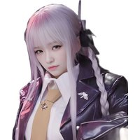 Anime Danganronpa Kirigiri Kyoko cosplay Wig light gray purple long hair Game cosplay Wig anime cosplay Wig