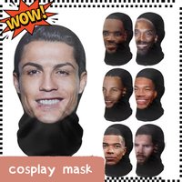 3D Printed Breathable Mask Elastic Mesh Full Face Mask For Men Women Cosplay Headwear Hip Hop Fashion Balaclava Hood Hat