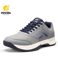 Fitville Pickleball Shoes Extra Wide Tennis Shoes for Men Casual Sport Sneakers Breathable Comfortable Cushioning Support