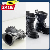 Black 1/12 Scale Mobile Suit Girl Classic Combat Boots Model GK001 Fit 6in Action Figure Body Accessories Dolls Gift