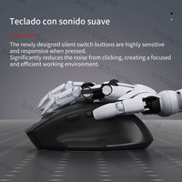 Lenovo Rechargeable Ergonomic Wireless Mouse Dual-Mode Connectivity Large Battery Capacity for Comfortable Gaming and Office Use