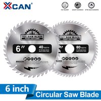XCAN 1pc 6'' 150mm Circular Saw Blade 30T 40T 60T Carbide Tipped Wood Cutting Disc TCT Saw Blade for Wood Cutting