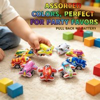20pcs Cute Portable Cartoon Airplane Toys Ideal Classroom Gifts Filling Goods Assorted Colors Non-toxic Plastic
