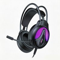 Acer Wired Gaming Headset with Mic USB Gaming Headphone 7.1 Stereo Virtual Surround RGB Corded Headphones for Game/Work/Music