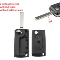 2 buttons Folding Car Key for Peugeot 308 207 307 3008 5008 807 Expert Partner Citroen C3 Picasso C-Crosser C2 C3 C4 C8
