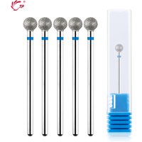 TP 5PCS Diamond Cuticle Clean Ball Head Nail Bit for Electric Machine Perfect for Gel Polishing Manicure Pedicure Cuticle