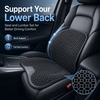 Honeycomb Gel Seat Cushion Breathable Car Seat Cushion Office Ergonomic Chair Pad for Office Home Washable Lightweight Support