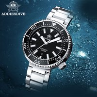 ADDIESDIVE Luxus-Herrenuhr mit Keramiklünette, Saphirglas, BGW9 Super-Leuchtzeiger, 1000 m Wasserdichtigkeit, Edelstahlarmband, mechanische Herren-Taucheruhr